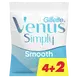 Gillette Venus Simply Smooth Wegwerpmesjes 4+2 stuks