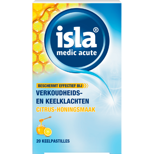 isla Medic Acute Citrus-Honing Keelpastilles 20 stuks