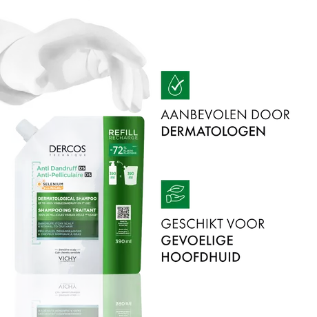Vichy Dercos Anti-Roos DS Shampoo NH/VH Navulling 390 ML