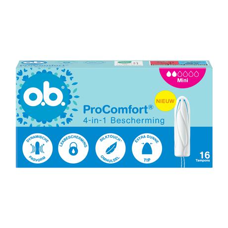 O.B. Pro Comfort Advanced Mini Tampons 16 Stuks