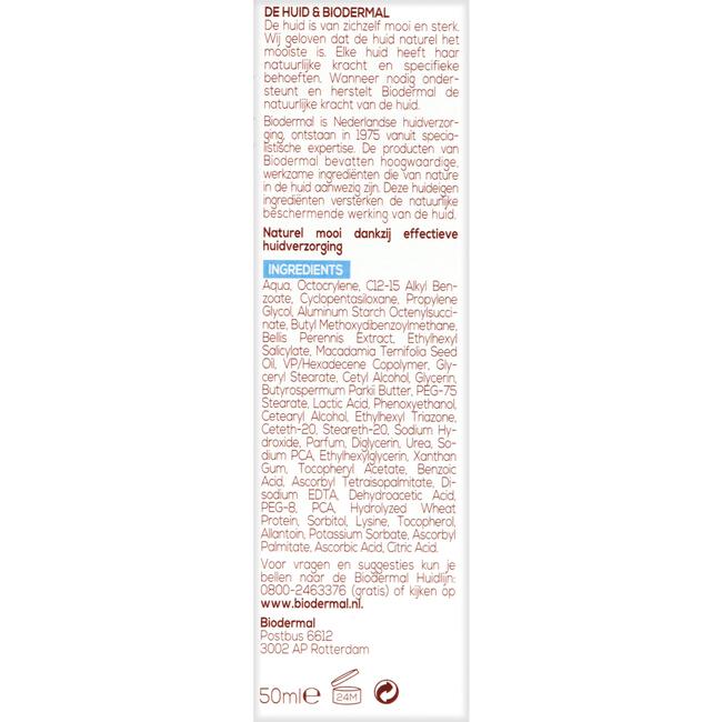 Biodermal Pigment Crème SPF 15 50 ML