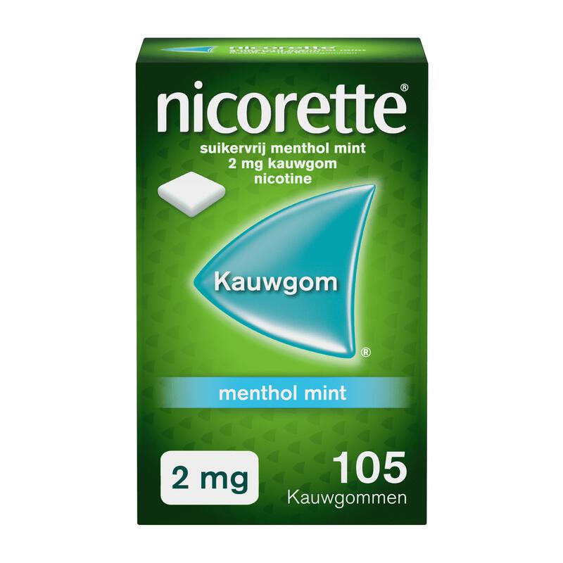 Nicorette Suikervrij Kauwgom 2 MG Nicotine 105 stuks