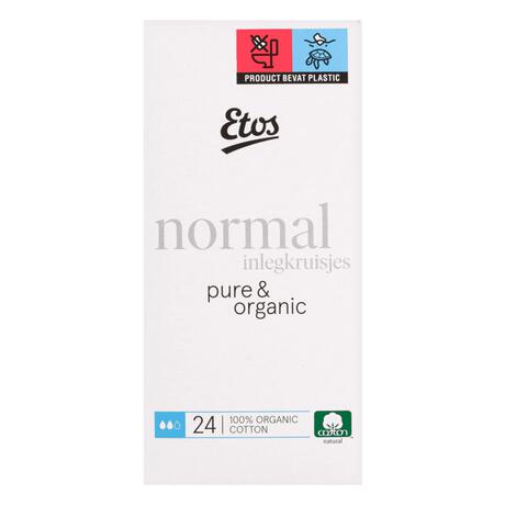 Etos Pure & Organic Inlegkruisjes Normal 24 stuks