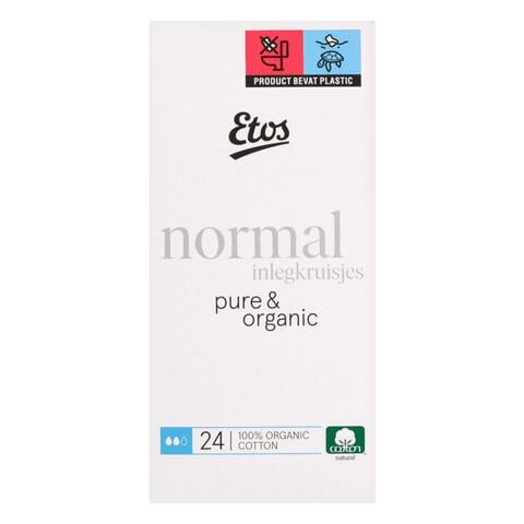 Etos Pure & Organic Inlegkruisjes Normal 24 stuks