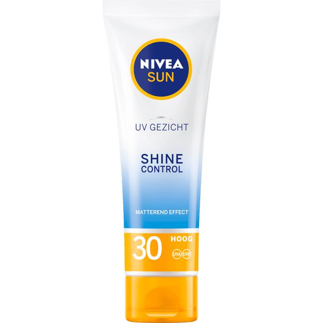 beddengoed Bruidegom maandelijks NIVEA SUN Gezichtszonnecrème Shine Control SPF 30 50 ML 50 ML | Etos