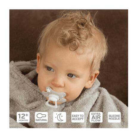 Difrax Fopspeen Natural 12+ Maanden Glow in the dark BPA-vrij