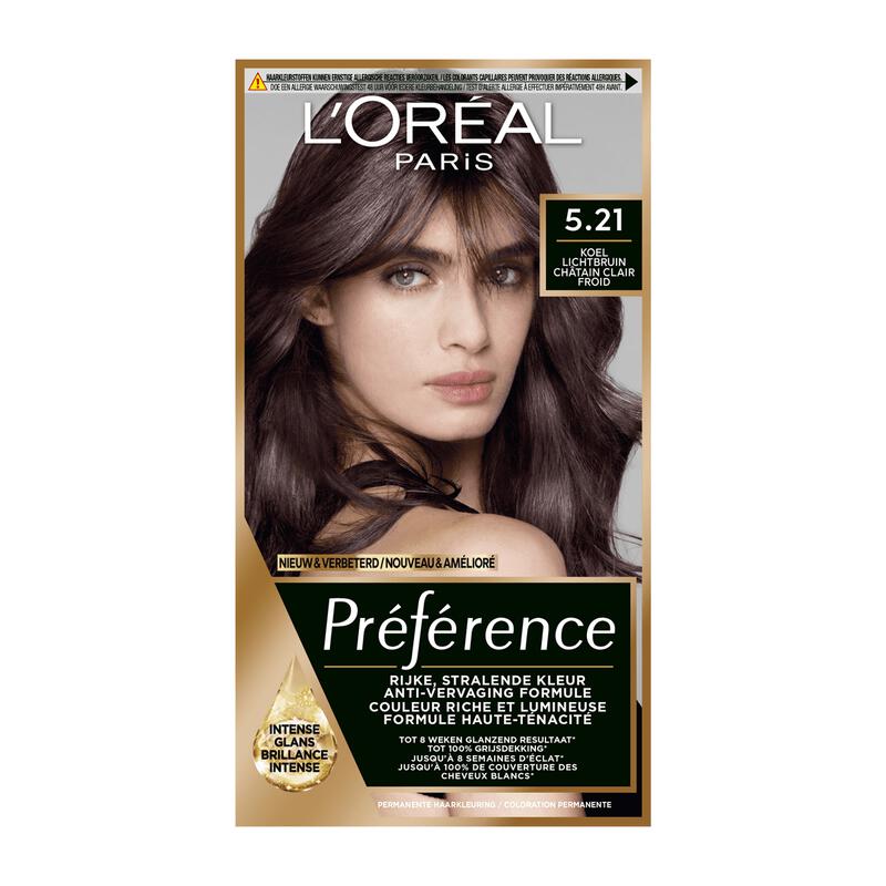 L'Oréal Paris Préférence 5.21 Koel Lichtbruin