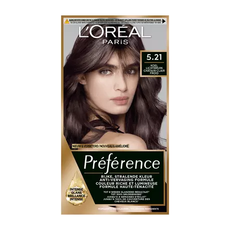 L'Oréal Paris Préférence 5.21 Koel Lichtbruin