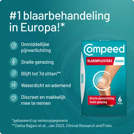 Compeed Blarenpleisters Medium 6 stuks
