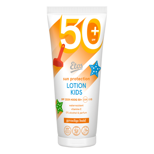 Etos Kids Zonnebrand Lotion SPF 50+ Gevoelige Huid 200 ML