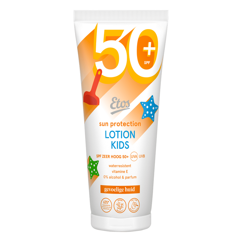 Etos Kids Zonnebrand Lotion SPF 50+ Gevoelige Huid 200 ML