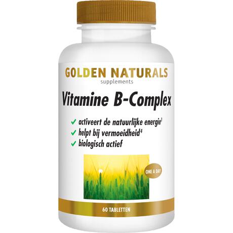Golden Naturals Vegan Vitamine B-complex Tabletten 60 stuks