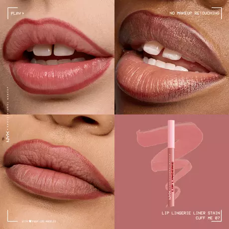 NYX Professional Makeup Lip Lingerie Liner Stain 07 Cuff Me Roze