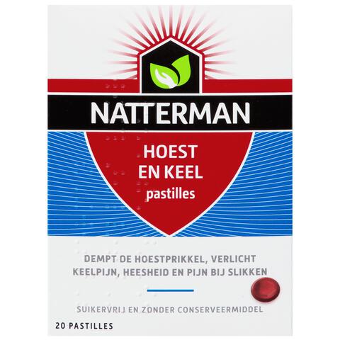 Natterman Hoest en Keel pastilles 20 stuks
