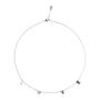 BiSjU Jewellery Ketting met Rond Slot aan Voorkant Silver Plated - Stainless Steel