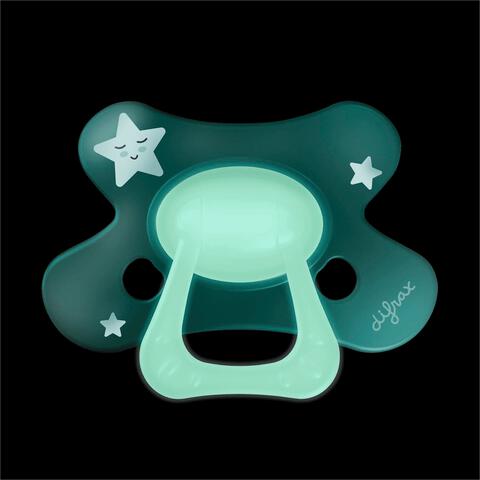 Difrax Fopspeen Natural 12+ Maanden Glow in the dark BPA-vrij