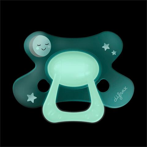 Difrax Fopspeen Natural 6+ M Glow In The Dark