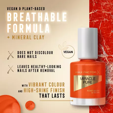 Max Factor Miracle Pure Nagellak Oranje 430 Bold Jasper
