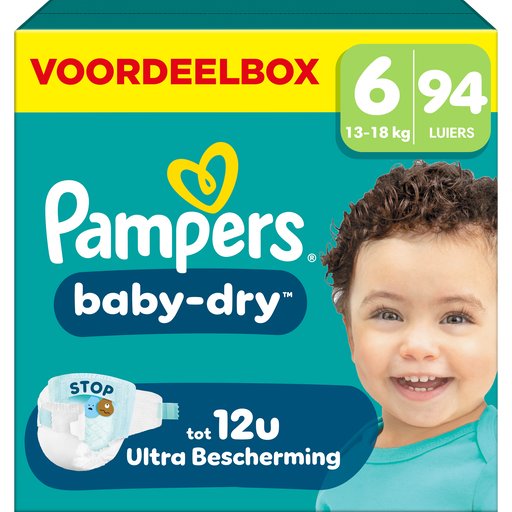 Pampers Baby Dry Voordeelbox Luiers Maat 6 13-18 kg 94 stuks