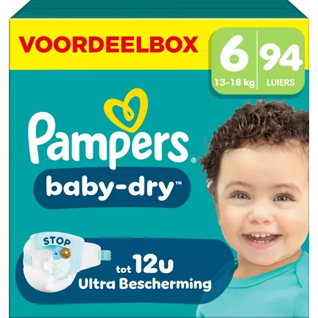 Pampers Baby Dry Voordeelbox Luiers Maat 6 13-18 kg 94 stuks