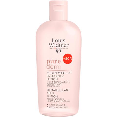 Louis Widmer Purederm Oogmake-Up Reiniging Lotion Zonder Parfum 150 ML
