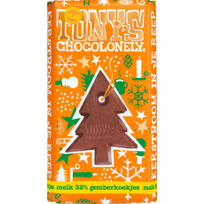 Tony's Chocolonely Kerstreep Melk Gemberkoekje