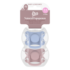 Etos Fopspeen 0-6 Maanden Violet/Roze 2 stuks