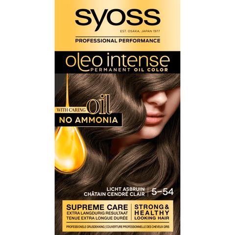 Syoss Oleo Intense Permanente Haarkleuring 5-54 Licht Asbruin