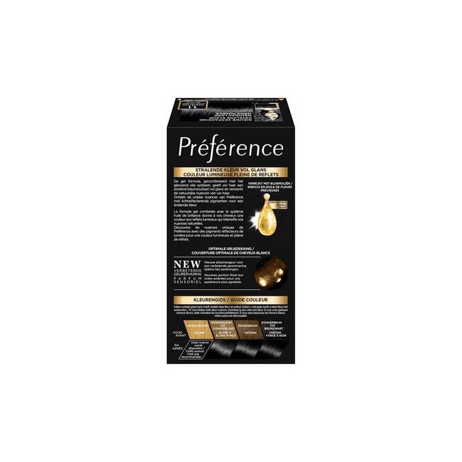 L'Oréal Paris Préférence Permanente Haarverf 1.1 Cool Black Pearl