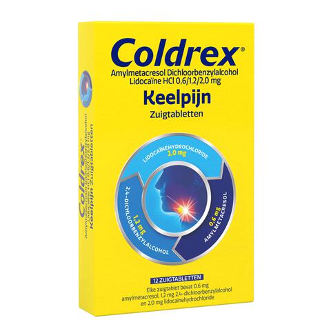 Coldrex Keelpastilles 12 Stuks