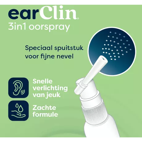 earClin 3in1 Oorspray 20 ML