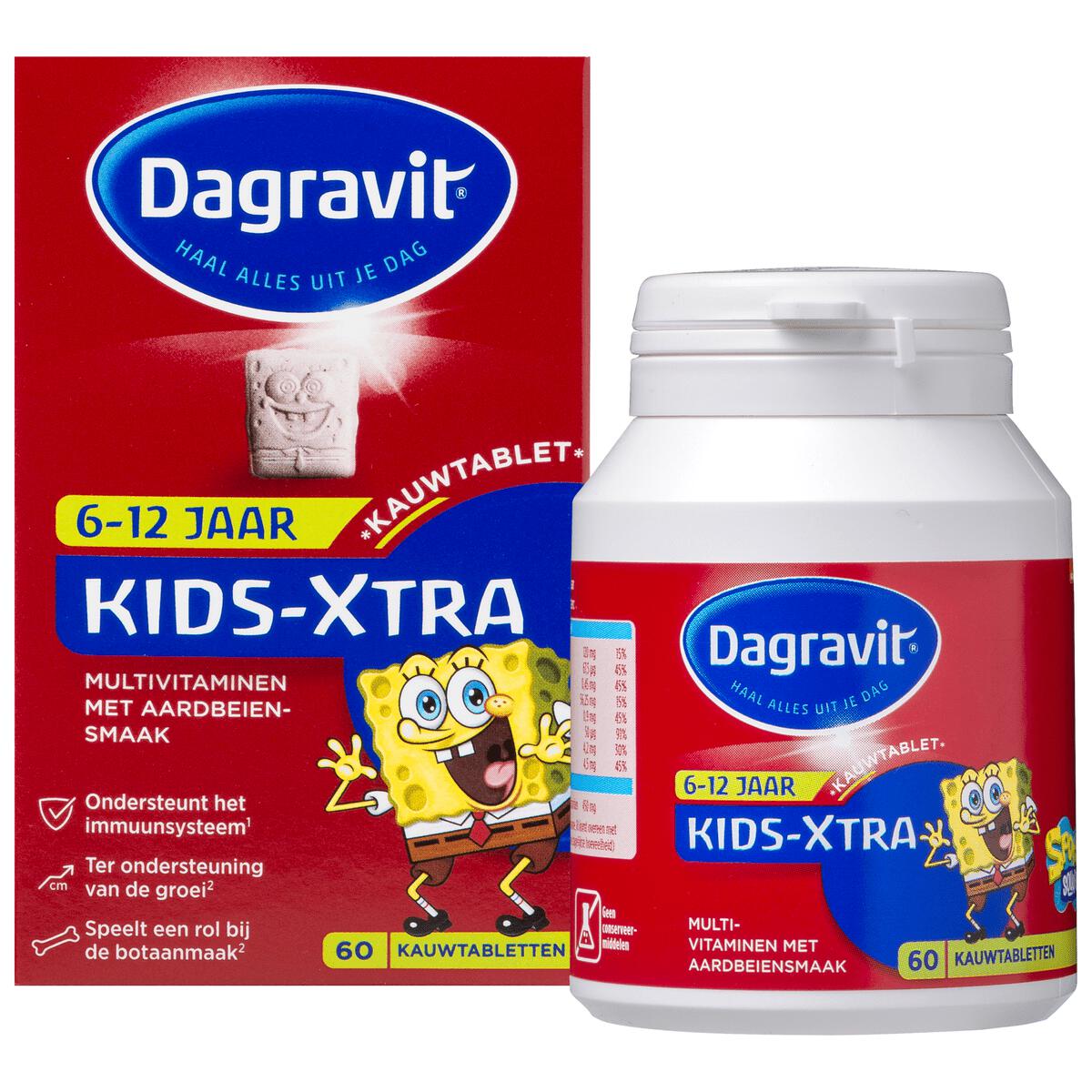 Dagravit Kids Xtra 6 12 Jaar 60 Kauwtabletten 60 Ea Etos