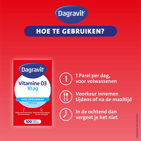 Dagravit Vitamine D pearls 10 μg 100 parels