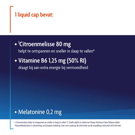 Shiepz helpt in slaap vallen liquid cap 30ST