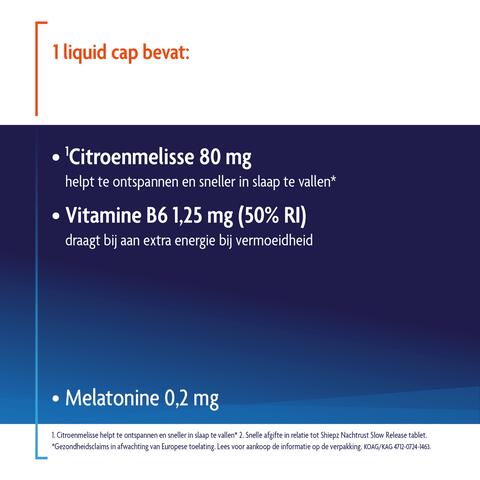 Shiepz helpt in slaap vallen liquid cap 30ST