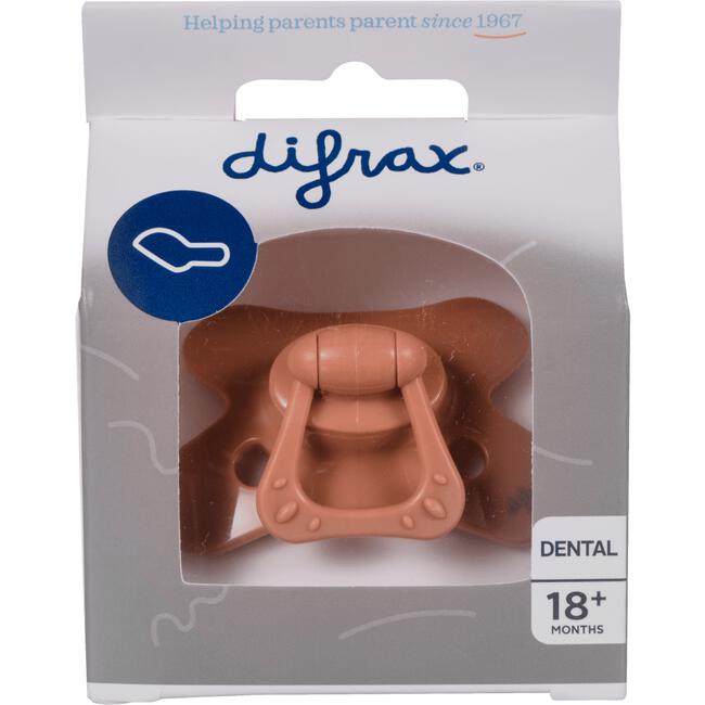Difrax Fopspeen Dental Roodbruin 18+ Maanden