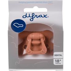 Difrax Fopspeen Dental Roodbruin 18+ maanden