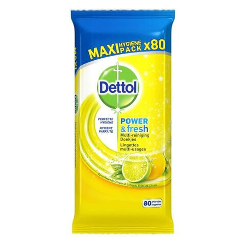 Dettol Citrus Wipes 80 stuks