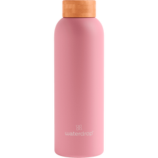 Waterdrop Thermo Steel RVS Drinkfles Pastel Roze 600 ML