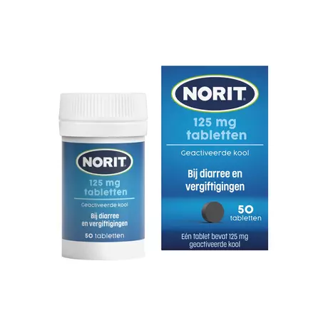 Norit 125 MG Tabletten 50 stuks