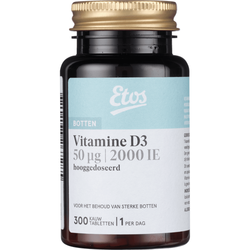 Etos Vitamine D3 50 µg  Multi Vitamine Fruit Kauwtabletten 300 stuks