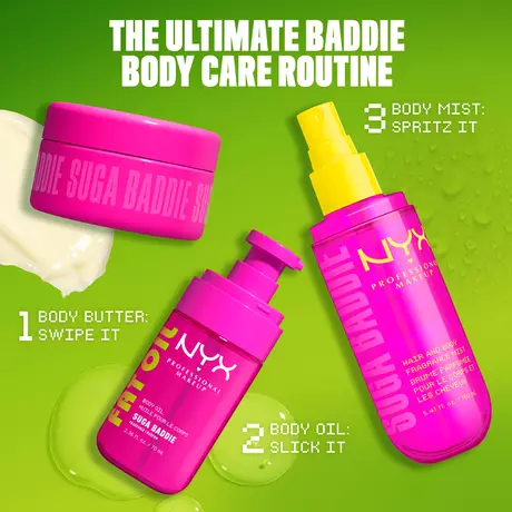 NYX Professional Makeup Hair & Body Fragrance Mist Suga Baddie 80 ML