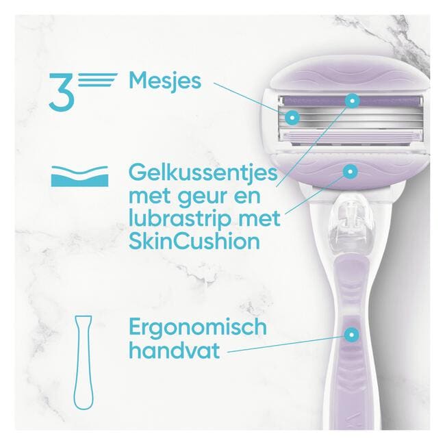 Gillette Venus ComfortGlide Breeze Navulmesjes 4 Stuks