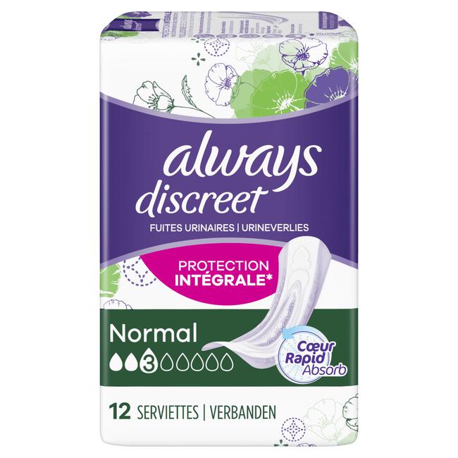 Always Discreet Urineverlies Verband Normal 12 Stuks