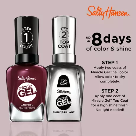 Sally Hansen Miracle Gel Nagellak 480 Wine Stock Bordeaux rood 14,7 ML