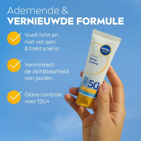 NIVEA SUN UV Face Shine Control Zonnebrand SPF50 40 ML