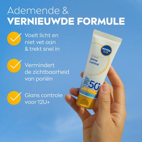 NIVEA SUN UV Face Shine Control Zonnebrand SPF50 40 ML