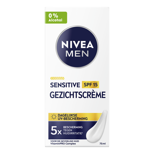 NIVEA MEN Sensitive Gezichtscrème SPF 15 75 ML