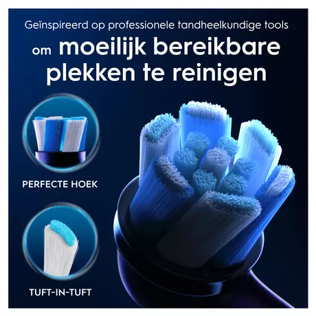 Oral-B iO Ultimate Clean Opzetborstels Zwart 6 Stuks