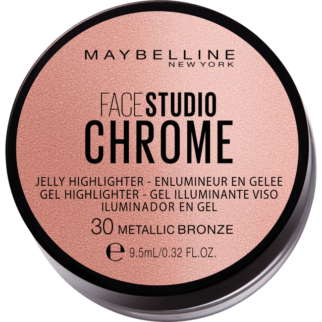 Maybelline Facestudio Chrome Jelly Highlighter - 30 Metallic Bronze - Highlighter